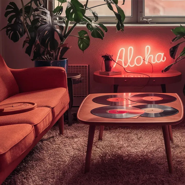 décoration années 70 néon