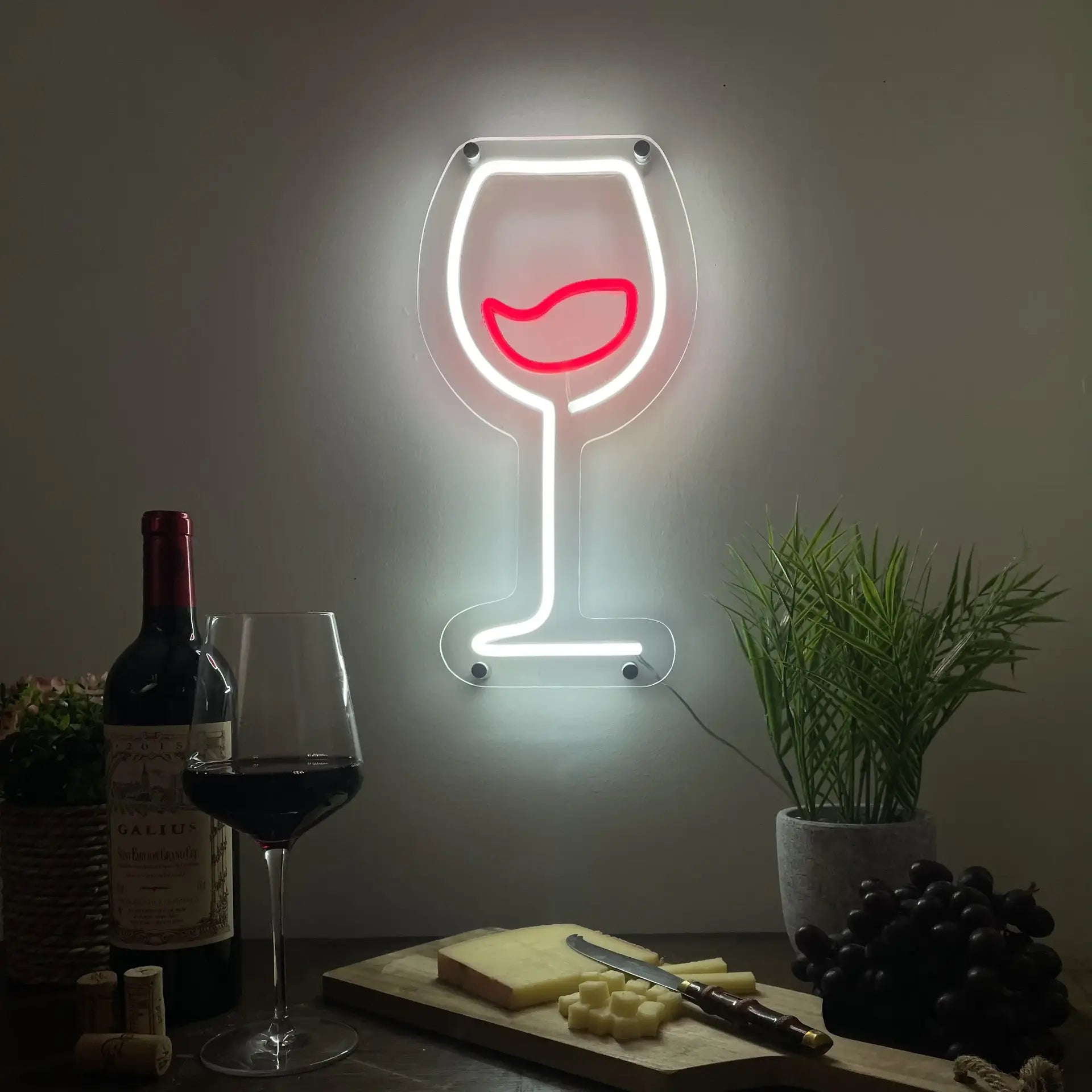 Néon Vin Rouge pour la cuisine