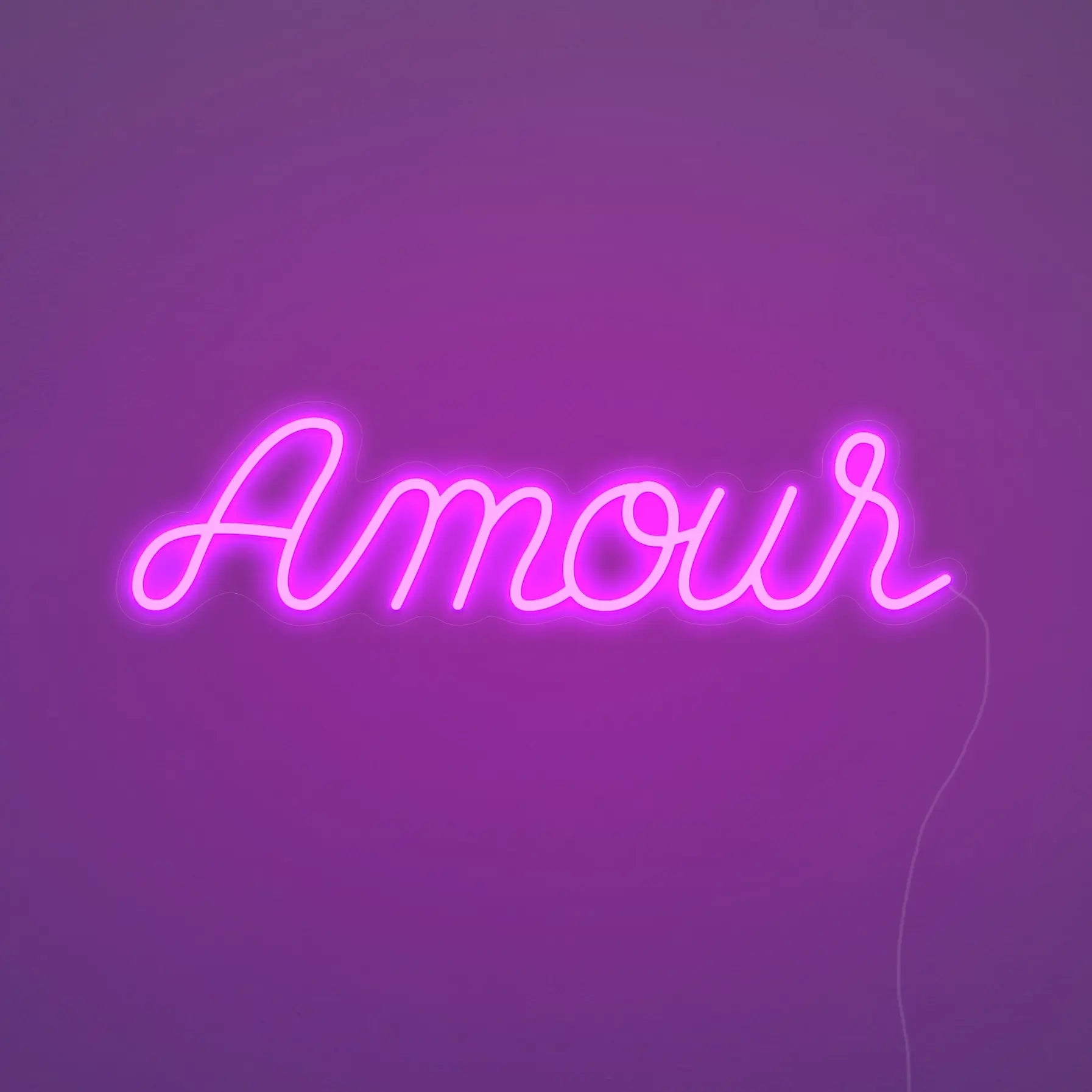 Néon Amour Rose vu de près