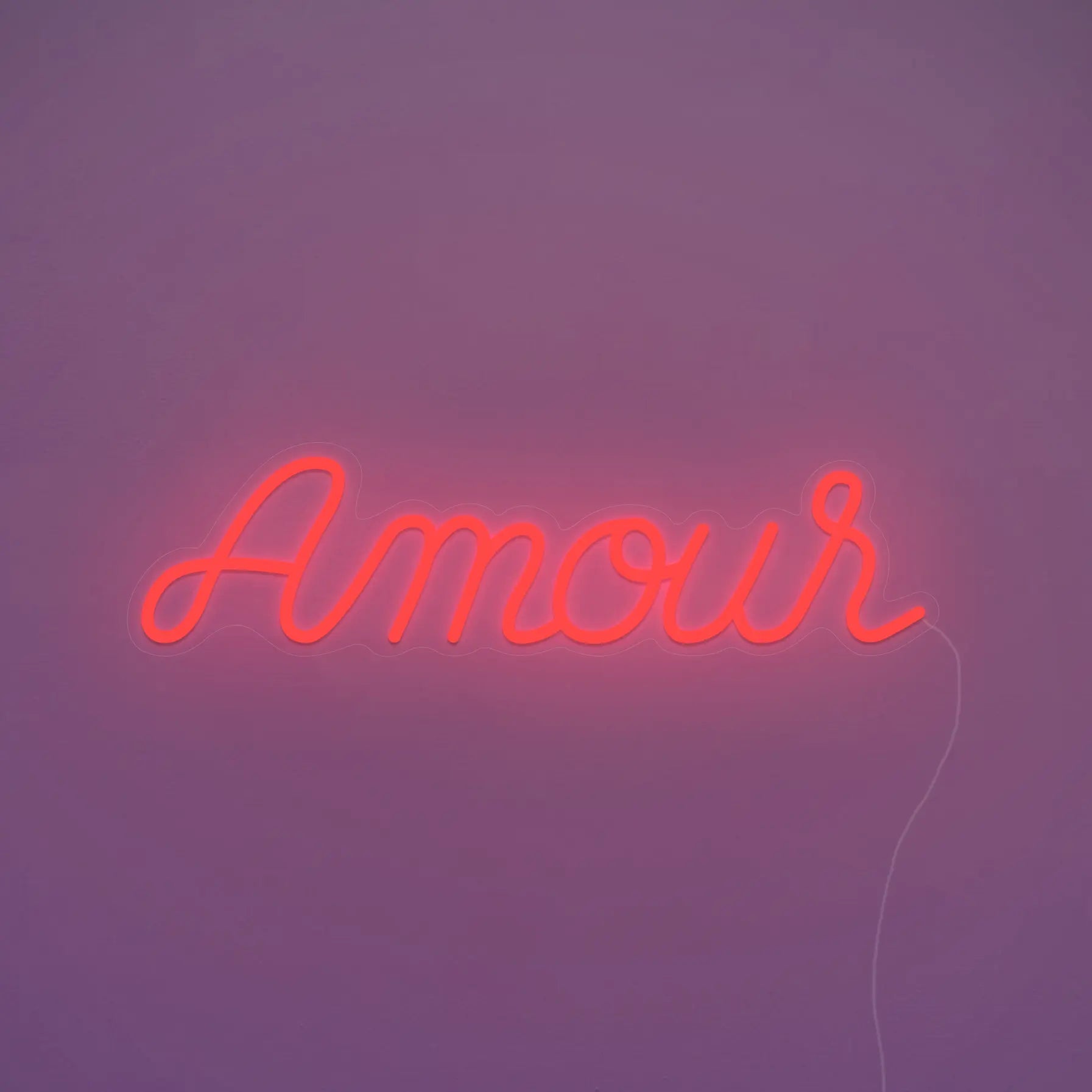 Néon Amour Rouge vu de près.