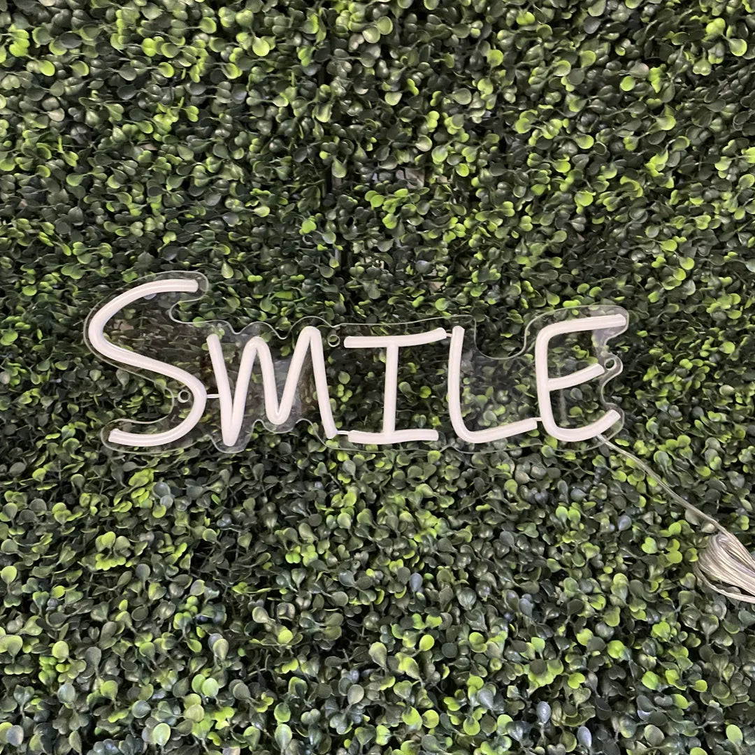 Néon Smile blanc chaud éteint