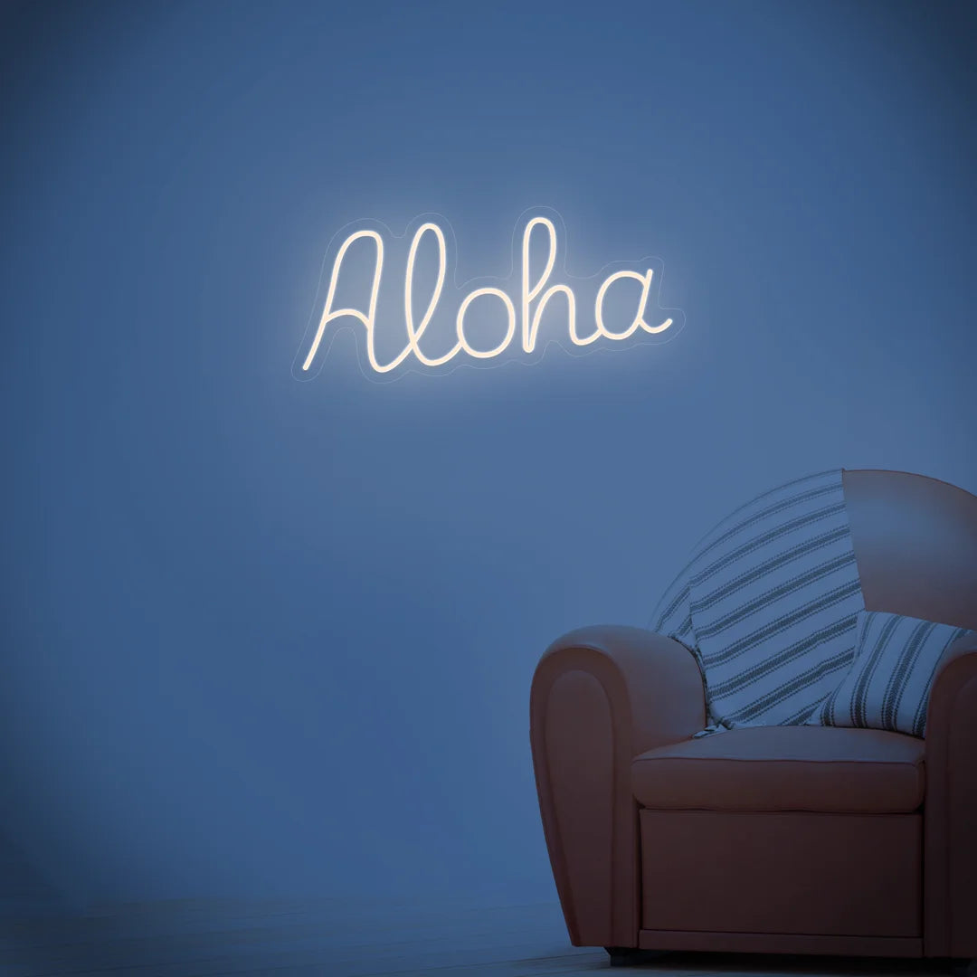 Neon Aloha Blanc Chaud