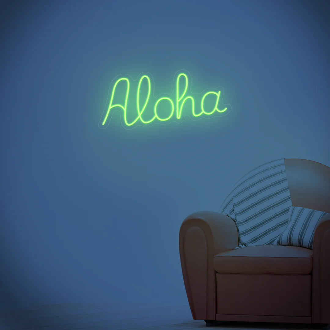neon Aloha vert