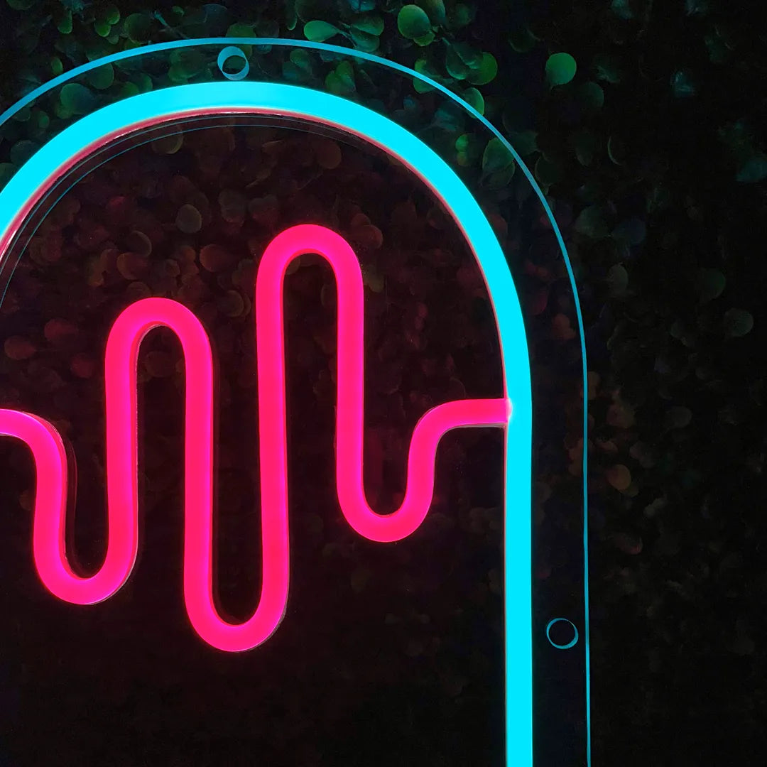 Néon Glace Bâton Vibe Bleu et rose détails