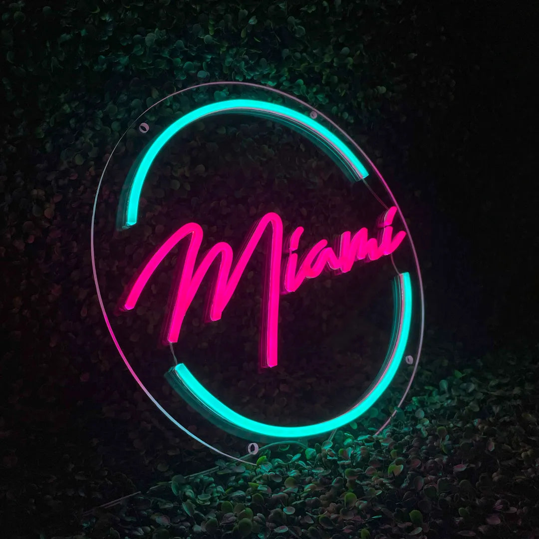 Néon Miami pour bar