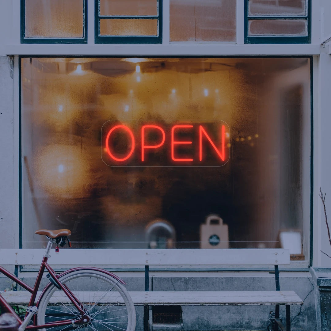 Néon open rouge
