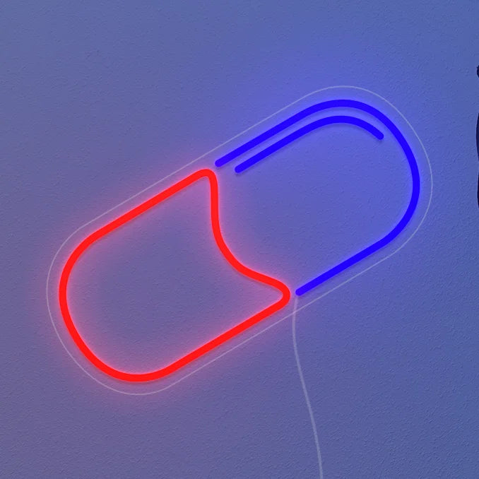 Enseigne néon pilule akira