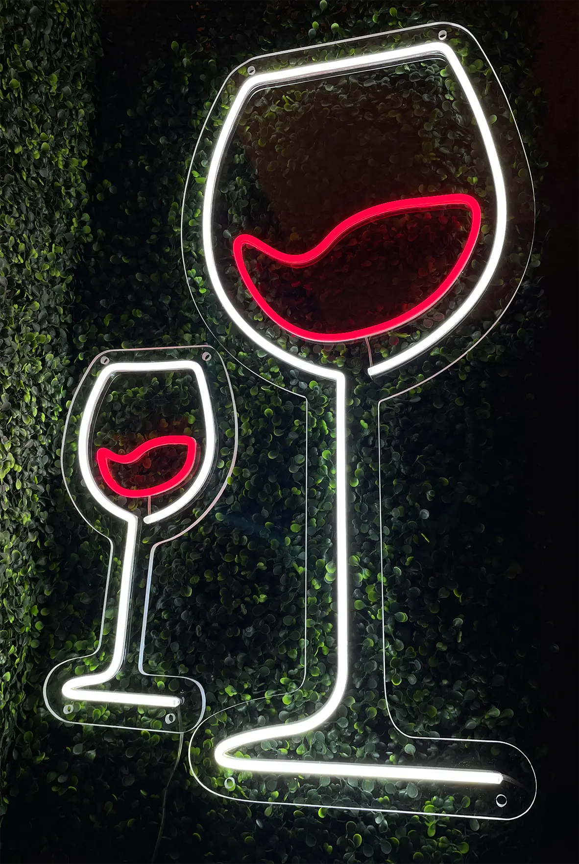 Néon Vin Rouge Tailles