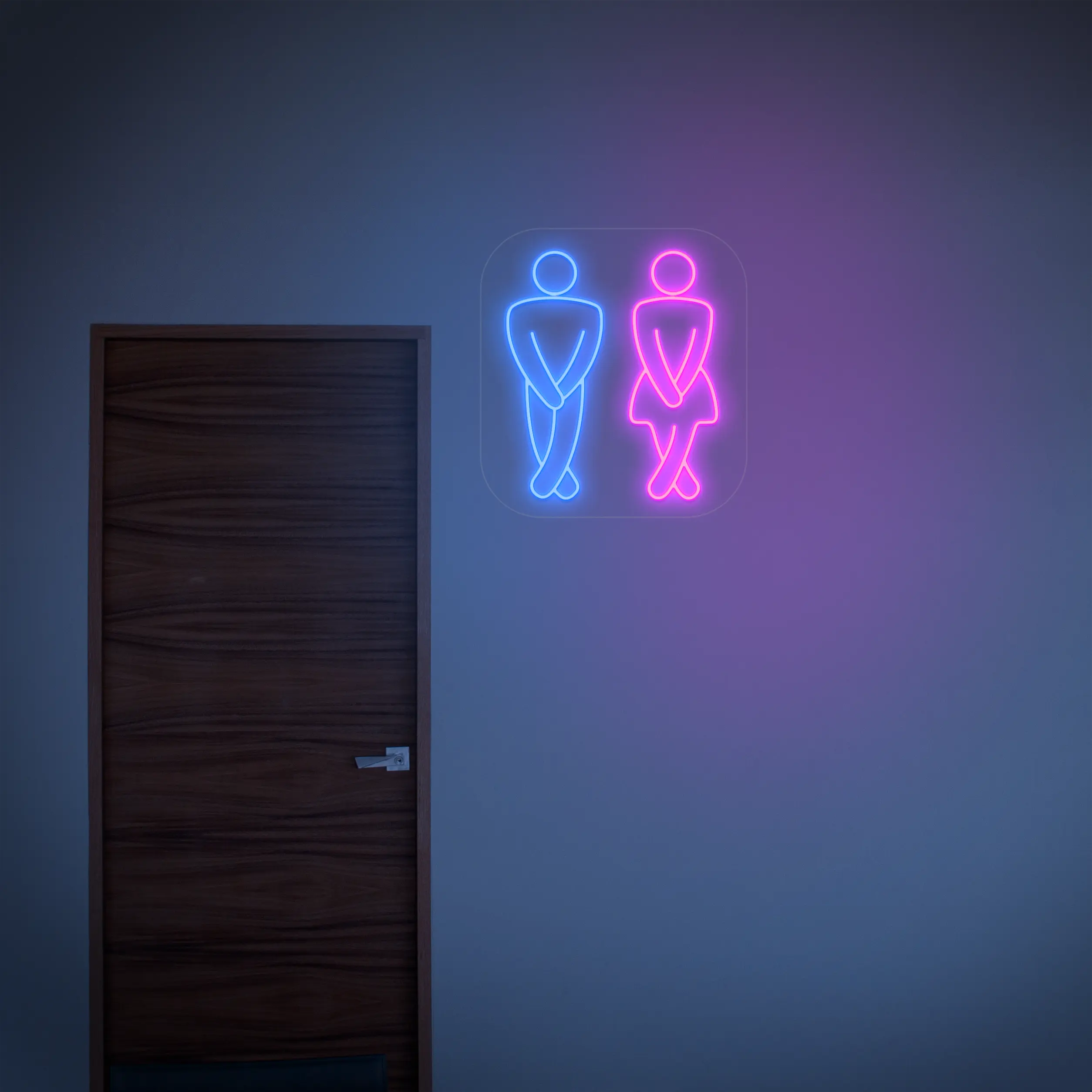 Néon WC pour Restaurant