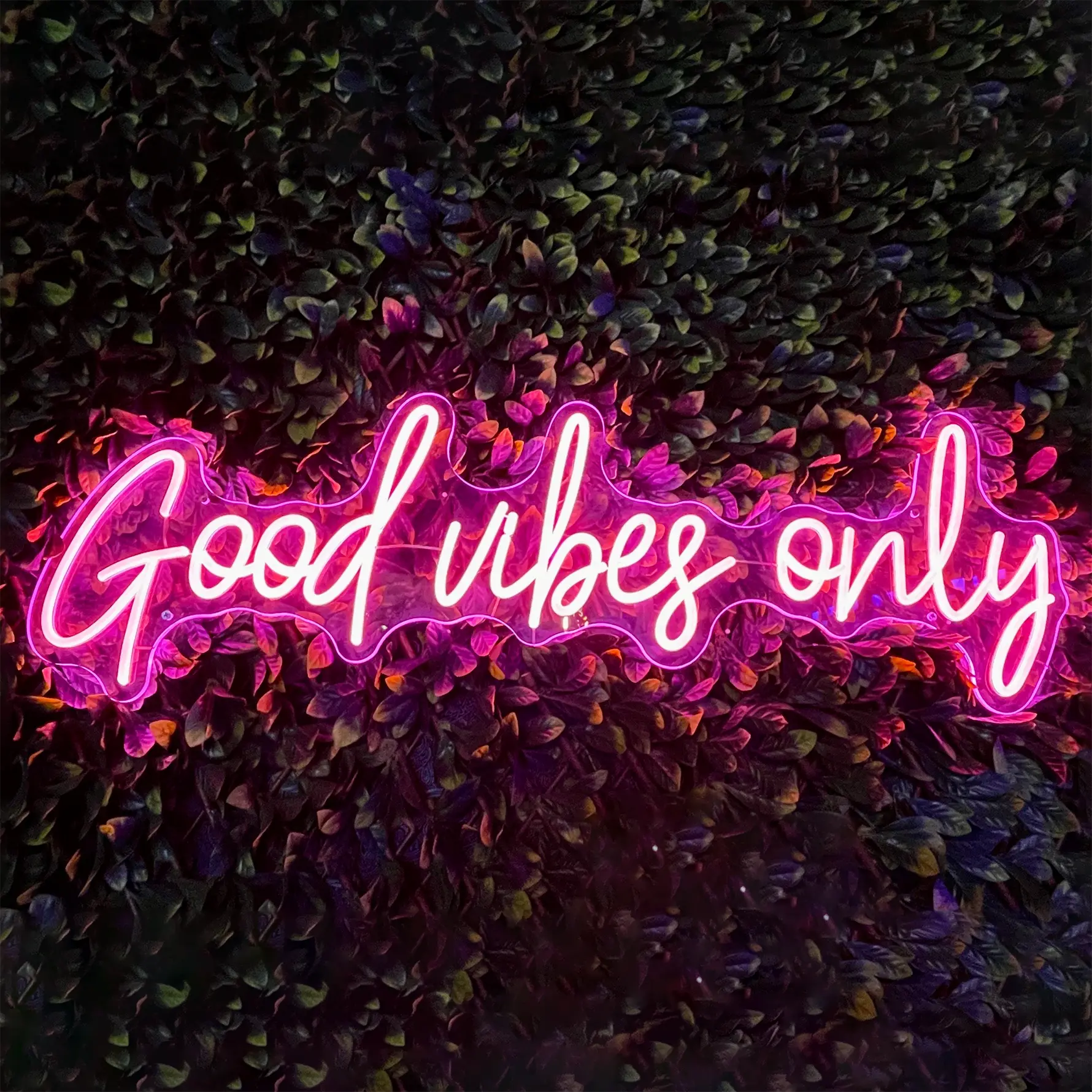 Néon Good Vibes Only Rose