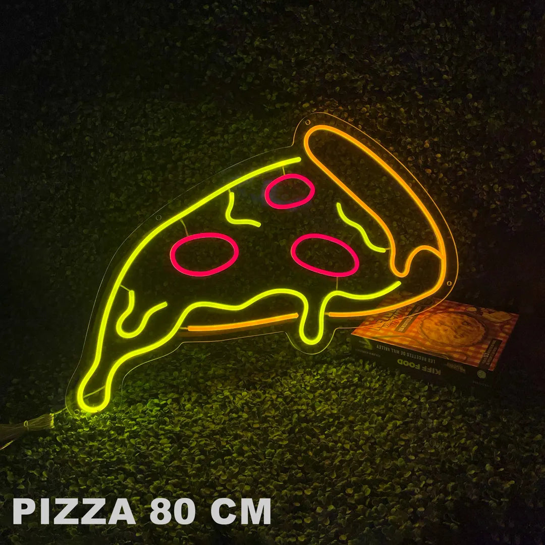 Néon pizza 80cm