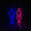 Néon WC homme et femme pour Bar vu de face